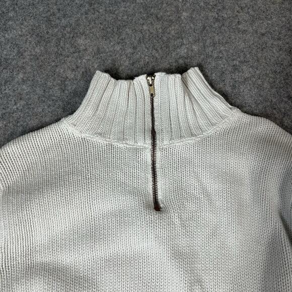 BKG & Company Sissies Sweater Womens Small Quarter Zip Cotton Made In USA - Picture 3 of 12